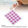 UV Detection Stickers for Sunscreen, Reusable Flower Shaped Sunblock Patches