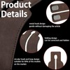 Roucerlin 2 Pieces Car Seat Back Storage Hook, Suede Leather
