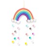 Rainbow Decor, Nursery Decor, Macrame Tapestry Wall Hanging with Felt