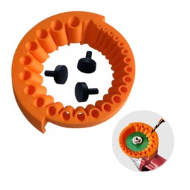 Drill Bit Sharpener Tool Power Drill Bit Sharpeners for Grinder Attachment 2 to 13 MM Drill Bit 125 MM Grinder Handheld Multi Tool Portable Drill Bit Sharpening (Orange)