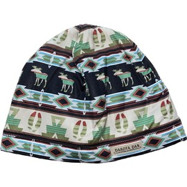 Stocking Cap Beanie Hat Fleece Lined Rustic Up North Aztec Indian Southwestern Pattern Style Look Moose Antlers Knit Dakota Dan Capsmith