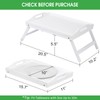Breakfast Tray Folding Legs with Handles Kids Bed Tray Table
