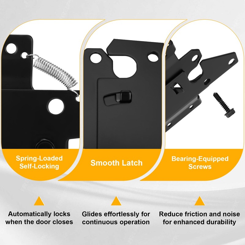 Stainless Steel Self Closing Gate Hinge and Latch, Heavy Duty