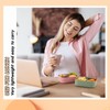 Layhit 2 Pcs Silicone Bento Box Reusable Silicone Bento Lunch