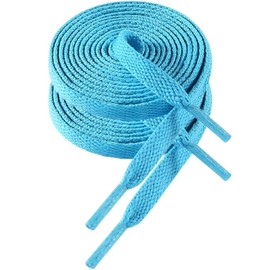 VSUDO 32 Inch Flat Powder Blue Shoe Laces for Sneaker, Powder Blue Shoelace for Sneaker, Shoe String for Sneaker, Powder Blue Replacement Sneaker Shoe Lace for Women or Men (2 Pairs-Powder Blue-80CM)