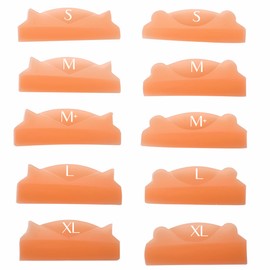 Lash Lift Rods 2023 Newest Silicone Eyelash Lift Pads 5 Sizes Cute and Softer Eyelash Perm Silicone Pads 6 Sizes 12 Piece Reusable Soft Lash Lift Shields for Different Length Eyelashes Perfect Lifting (Orange)