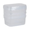 Décor 002751-004 Food Storage Container, 500 mL, Oblong, Pack of