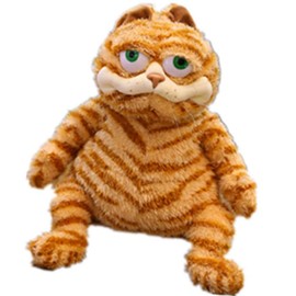 Fat Orange Cat Plush Fat Kitten Stuffed Animals Toy Lifelike Yellow Cat Kitty Toy Children Xmas Birthday Gifts (45cm)