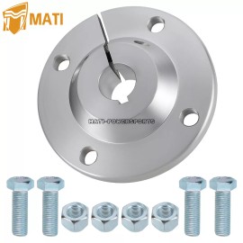 M MATI 1" Rear Axle Aluminum Wheel Hub Silver For Go Kart Golf Off Road Cart 4 x 4
