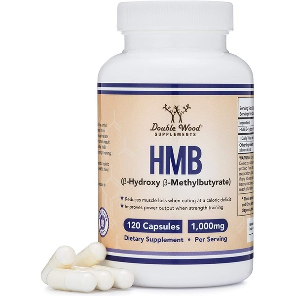 HMB Supplement, Third Party Tested, for Muscle Recovery, Growth, and Retention (Protein Synthesis) - Made in USA, 120 Capsules, 1000mg Per Serving