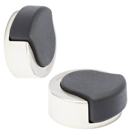 Wagner designer door stop, to screw in, brushed metal, thermoplastic rubber
