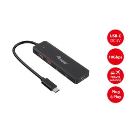 Equip 128966 USB-C 4-Port USB 3.2 Gen 2 (10Gbps) Hub, USB-C x 2, USB-A x 2