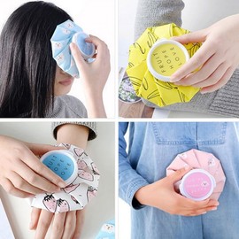 Hot and cold compress, ice pack, ice pack, small, medium, large Medium size (9 inches) - random delivery 4ea