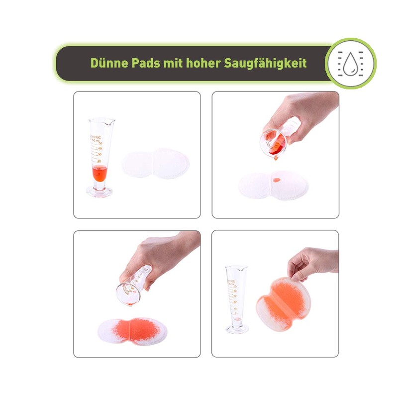 O³ LolaNatur Underarm Pads, 100 Pieces (50 Pairs), Sweat Pads