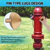 AquaNPT Brass Fire Hose Connection Cap, 2-1/2" NST(NH) Fire Hydrant