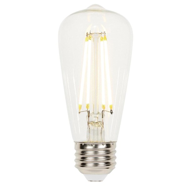 Westinghouse Lighting 4518600 4.5 Watt (40 Watt Equivalent) ST15 Dimmable Clear Filament LED Light Bulb, Medium Base