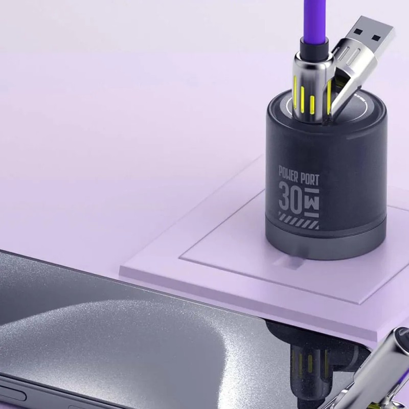 2 Pieces 4 In 1 Data Cable Type-c Fast Charging