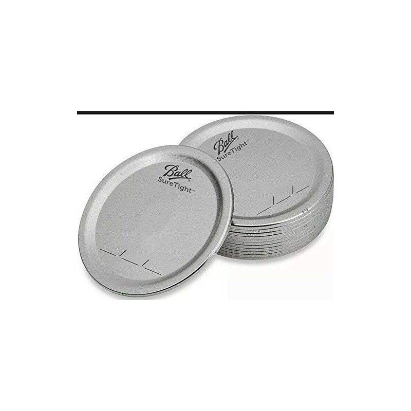 12 x Ball Replacement Wide Mouth Jar Lids