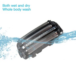 Upgraded 4-Blade WES9025PC Replacement Shaver Outer Foil/Inner Blade, ES-LA93/LA63 for Panasonic