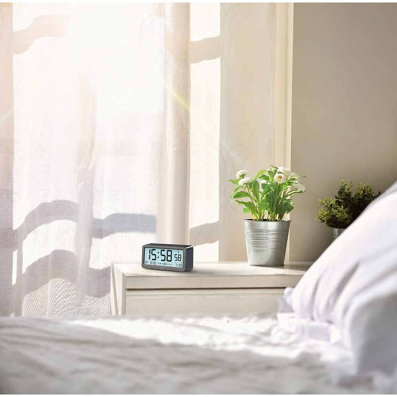 infactory Wireless Digital Alarm Clock: Digital Wireless Travel Alarm Clock
