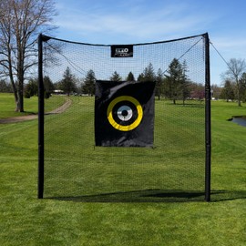 IZZO Golf Insta-Net Ground Staked Hitting Net - Golf Hitting Net for Outdoor and Indoor Use