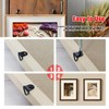 YIXISI 100 Pieces Picture Frame Hooks, Triangle Ring Frame Picture