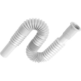 Universal Wash Basin Sink Drain Pipe (1, White)