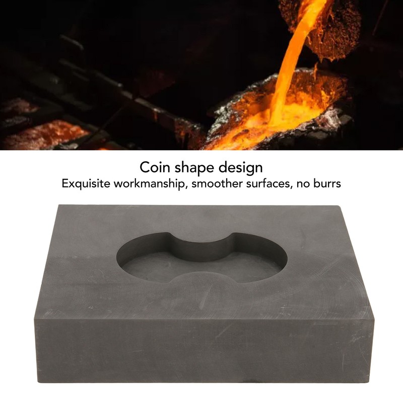Graphite Mould Good Thermal Conductivity Coin Shape High Density Save