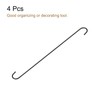 uxcell S Hanging Hooks, 20inch/500mm Extra Long Steel Hanger, Indoor