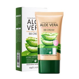 BB Cream, Getönte Tagescreme mit Aloe, Feuchtigkeits & Wasserfest Cushion Foundation, Atmungsaktives & Leichtgewicht Concealer mit Volle Abdeckung, Langlebig Tinted Moisturiser, Gleichmäßige Hautton