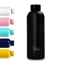Stainless Steel Water Bottle 500ml - Otto Koning - Double-Walled Vacuum Insulated Thermos Flask. Keeps Cold Drinks 24 Hours and Hot Drinks 12 Hours. Leak-proof Thermos Flask, BPA-Free