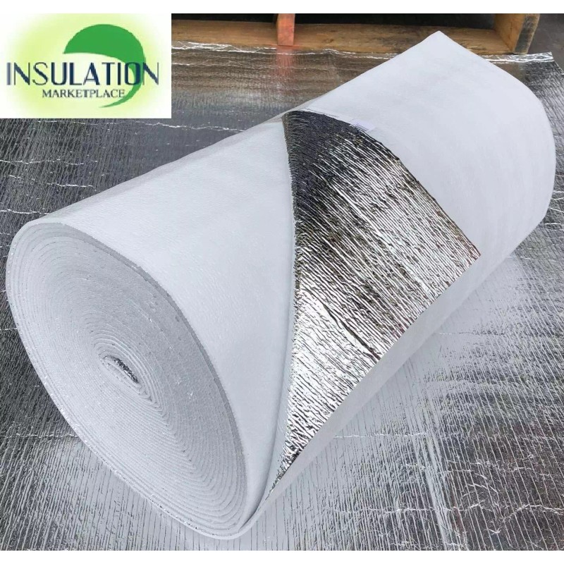 Insulation MarketPlace LLC SmartSHIELD - WHITE Reflective Insulation roll, Foam