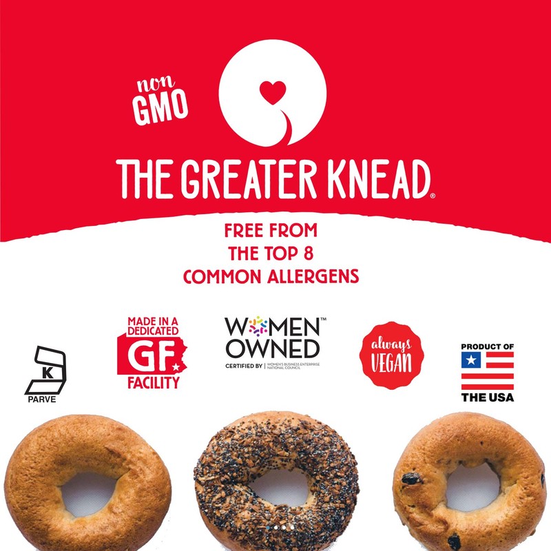 Greater Knead Gluten Free Bagel Chips - Plain, Vegan, non-GMO,