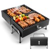 SUNLIFER Portable Charcoal Grill, Table Top Small BBQ Grill For