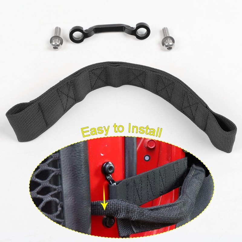 CheroCar Door Limiting Straps for Jeep Wrangler JK JKU 2007-2018
