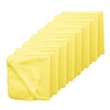 M&Y Yellow Microfiber Cleaning Towel 15"x15" Polishing Cloth Ultra Soft