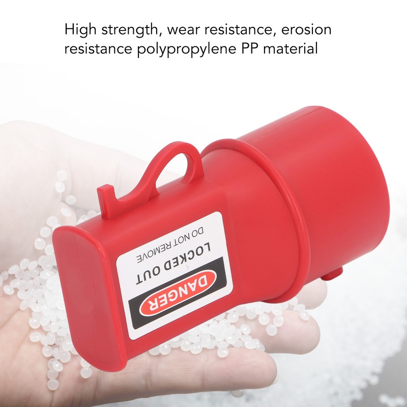3Pcs Industrial Waterproof Socket Lockout Device PP 55mm Heat Resistant