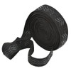 YANTAISIYU Black Elastic Band, 1 Inch x 6 Yard, Wavy-Shape