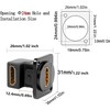 SHANFEILU HDMI Right Angle D Type Panel Mount Adapter Connector