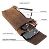 Moonster Leather Phone Holster – Genuine Full-Grain Buffalo Leather Cell