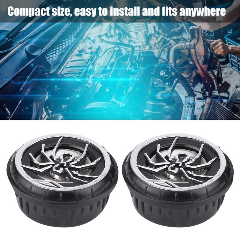 CYSFETENA Car Tweeter, Stainless Steel 150W 12V DC 2Pcs Auto