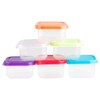 Rumyve 6pcs Mini Storage Boxes,Plastic Food Storage Containers,Rectangular Small Pots