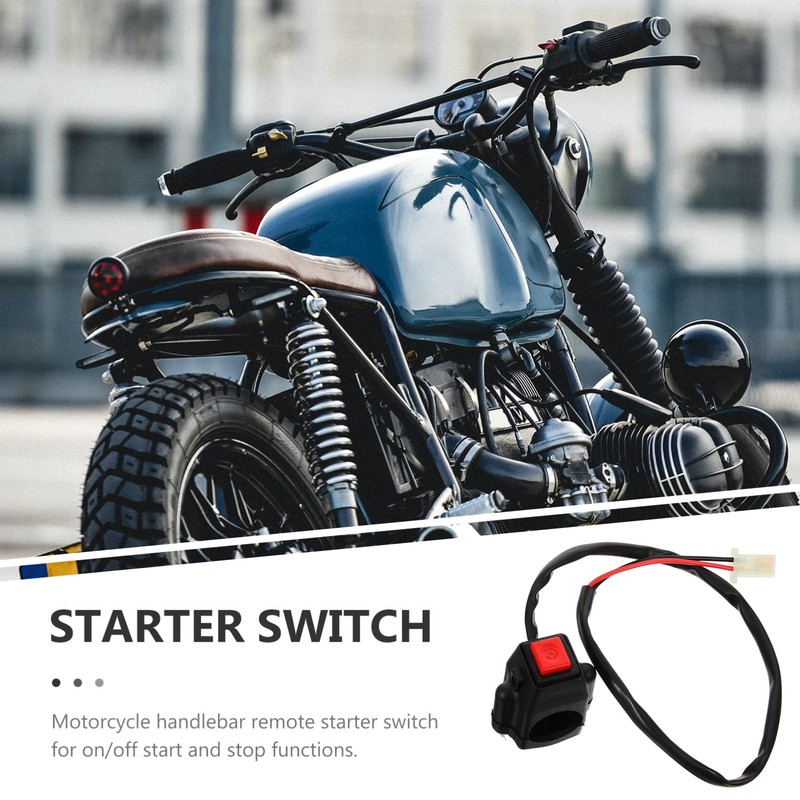 ULTECHNOVO Remote Motorcycle Starter Horn Function Easy to Install Handlebar