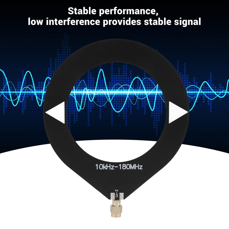 Donut WB Antennas, 10k - 180MHz Loop Antennas, SMA Plug