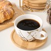 LUKA Ceramic Demitasse Espresso Cups Set with Saucers and Metal