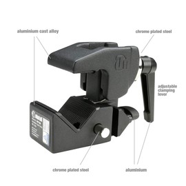 ah Stands SCP710B Adam Hall Accessories Super Clamp Universal Hook with Knob SCP710BSET1