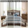 Madison Park Princeton Reversible Quilted Bedspread Set, Solid Reverse Summer