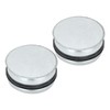 PATIKIL 4 Inch Metal Tee Cap, 2 Pcs Galvanized Steel