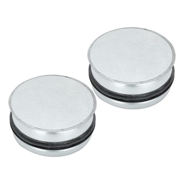 PATIKIL 4 Inch Metal Tee Cap, 2 Pcs Galvanized Steel