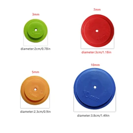 ArrErr 8 Pack Seam Marker Tool 4 Different Sizes Patchwork Tracing Wheel Circle Sewing Allowance Liner Guider Disc for Kiwi Lane Scrapbooking Pages Paper DIY Quilting Stitching Craft Tailor Fabric